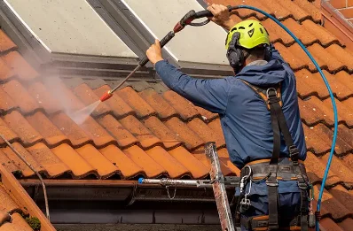 Démoussage et hydrofuge de toiture à Megève